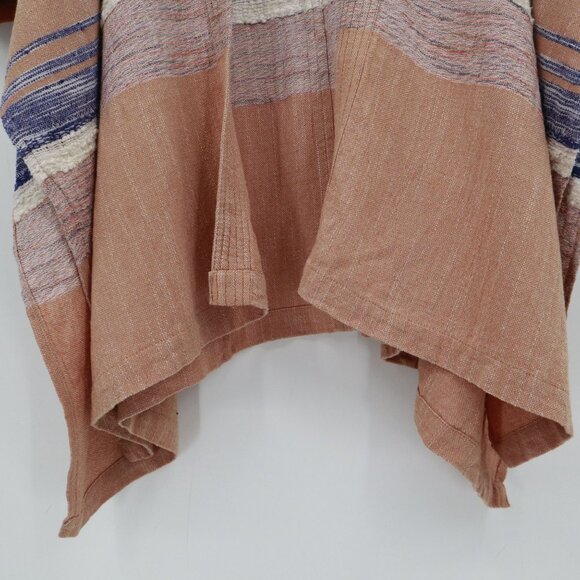 Elevenses Shoreline Kimono Cardigan Womens XS/S Peach Boho Western Beach Coastal - Picture 11 of 16